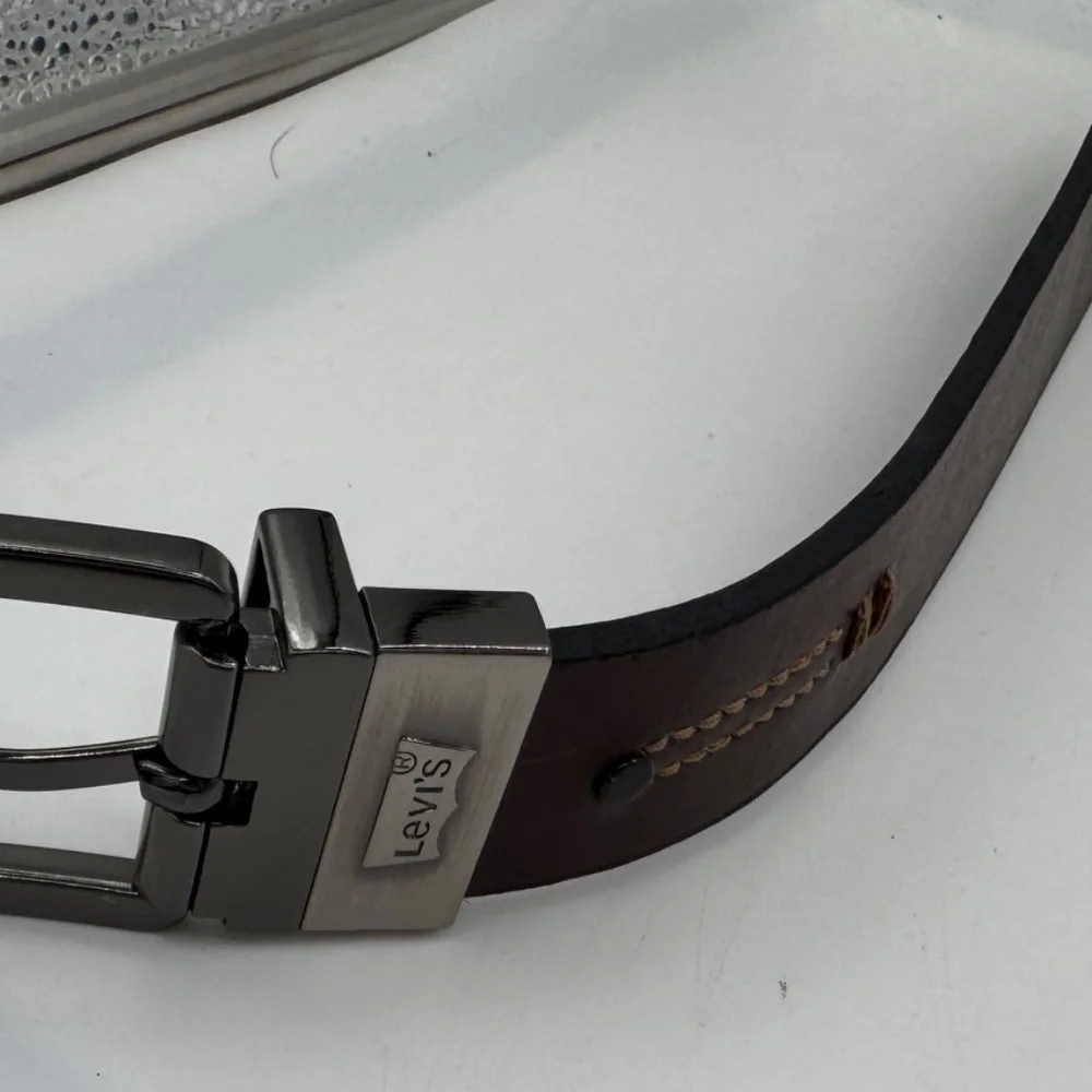 Boy's Levi's Faux Leather Black Belt 28.5 Adjustable 1 1/6 Width